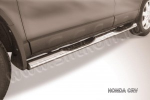 Slitkoff HCRV005 защита порогов d76 с проступями Honda CR-V (2009)