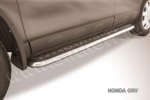 Slitkoff HCRV006 защита порогов d57 с листом Honda CR-V (2009)