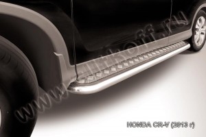 Slitkoff HCRV13-007 защита порогов d76 труба Honda CR-V (2013) (2L)
