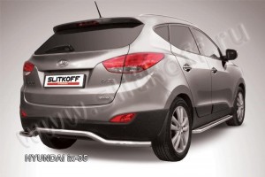 Slitkoff Hix35-008 защита заднего бампера d57 "волна" Hyundai ix-35