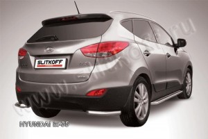 Slitkoff Hix35-010 защита заднего бампера уголки d57 Hyundai ix-35
