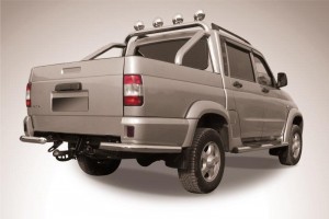 Slitkoff UPpic14-009 защита заднего бампера уголки d57 УАЗ Пикап 2014