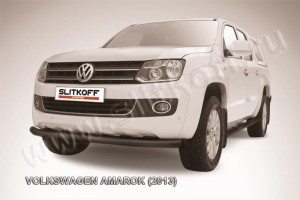 Slitkoff VWAM13-004B защита переднего бампера d76 черная Volkswagen Amarok (2013)