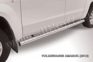 Slitkoff VWAM13-009 защита порогов d76 труба Volkswagen Amarok (2013)