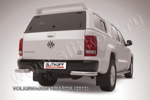 Slitkoff VWAM13-013 защита заднего бампера уголки d76 Volkswagen Amarok (2013)