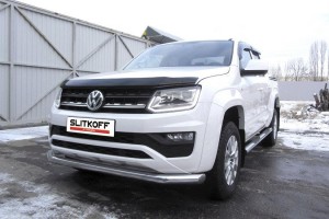 Slitkoff VWAM16-003 защита переднего бампера d76 Volkswagen Amarok (2016)