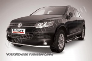 Slitkoff VWTR-005 защита переднего бампера d57 Volkswagen Touareg (2010)