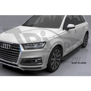 Can Otomotiv AUQ7.54.0026 (A) пороги алюминиевые (Sapphire Black) Audi Q7 (2015-) с панорамной крышей