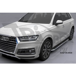 Can Otomotiv AUQ7.55.0026 (A) пороги алюминиевые (Ring) Audi Q7 (2015-) с панорамной крышей