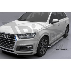 Can Otomotiv AUQ7.56.0026 (A) пороги алюминиевые (Opal) Audi Q7 (2015-) с панорамной крышей