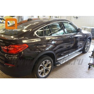 Can Otomotiv BMX3.48.0034 пороги алюминиевые (Brillant) BMW X3 (F25 2010-) (серебр)