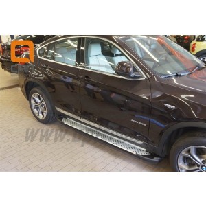 Can Otomotiv BMX3.51.0034 пороги алюминиевые (Sapphire Silver) BMW X3 (F25 2010-)
