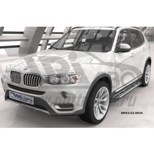 Can Otomotiv BMX3.53.0034 пороги алюминиевые (Corund Silver) BMW X3 (F25 2010-)