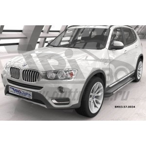 Can Otomotiv BMX3.57.0034 пороги алюминиевые (Topaz) BMW X3 (F25 2010-)