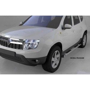 Can Otomotiv DCDU.78.0448 пороги алюминиевые (Emerald silver ) Nissan Terrano (2014-)