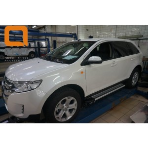 Can Otomotiv FOED.48.1860 пороги алюминиевые (Brillant) Ford Edge (2014-) (серебр)