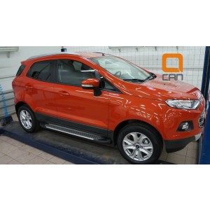 Can Otomotiv FOES.51.2021 пороги алюминиевые (Sapphire Silver) Ford EcoSport (2014-)