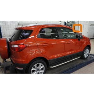 Can Otomotiv FOES.55.2021 пороги алюминиевые (Ring) Ford EcoSport (2014-)