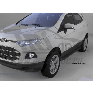 Can Otomotiv FOES.69.2021 пороги алюминиевые (Corund Black) Ford EcoSport (2014-)