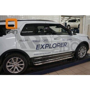 Can Otomotiv FOEX.45.9218 пороги нержавеющая труба с листом C2 d60mm Ford Explorer (2015-)