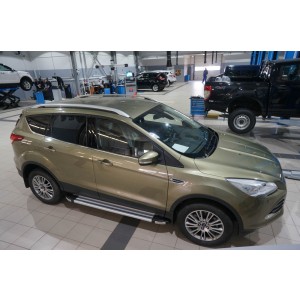 Can Otomotiv FOKU.48.0971 пороги алюминиевые (Brillant) Ford Kuga (2013-) (серебр)