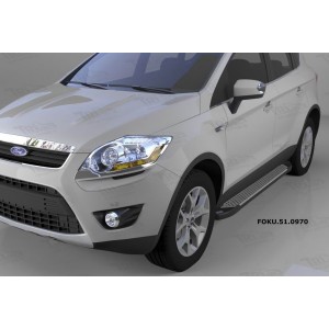Can Otomotiv FOKU.51.0970 пороги алюминиевые (Sapphire Silver) Ford Kuga (2008-2013)