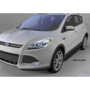 Can Otomotiv FOKU.54.0971 пороги алюминиевые (Sapphire Black) Ford Kuga (2013-)