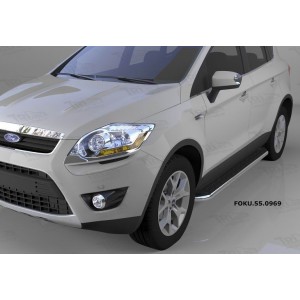 Can Otomotiv FOKU.55.0969 пороги алюминиевые (Ring) Ford Kuga (2008-2013)