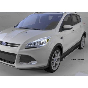 Can Otomotiv FOKU.77.0971 пороги алюминиевые (Emerald Black) Ford Kuga (2013-)