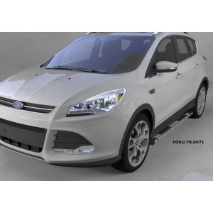 Can Otomotiv FOKU.78.0971 пороги алюминиевые (Emerald silver ) Ford Kuga (2013-)