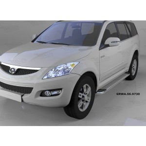 Can Otomotiv GRWA.56.9730 пороги алюминиевые (Opal) Great Wall Hover H3 (2010-)