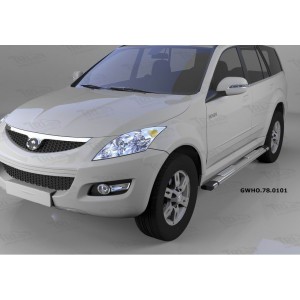 Can Otomotiv GWHO.78.0101 пороги алюминиевые (Emerald silver ) Great Wall Hover H3 (2010-)