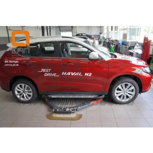 Can Otomotiv HAH2.51.8493 пороги алюминиевые (Sapphire Silver) Haval H2 (2016-)