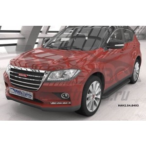 Can Otomotiv HAH2.54.8493 пороги алюминиевые (Sapphire Black) Haval H2 (2016-)
