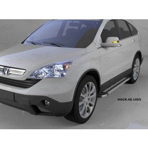 Can Otomotiv HOCR.48.1055 пороги алюминиевые (Brillant) Honda CR-V (2007-2012) (серебр)