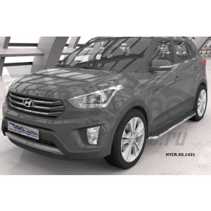 Can Otomotiv HYCR.55.1431 пороги алюминиевые (Ring) Hyundai Creta (2016-)
