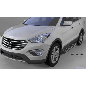 Can Otomotiv HYGS.53.1101 пороги алюминиевые (Corund Silver) Hyundai Grand Santa Fe (2013-)