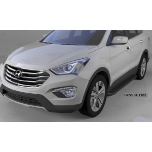 Can Otomotiv HYGS.54.1101 пороги алюминиевые (Sapphire Black) Hyundai Grand Santa Fe (2013-)