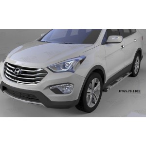 Can Otomotiv HYGS.78.1101 пороги алюминиевые (Emerald silver ) Hyundai Grand Santa Fe (2013-)