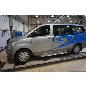 Can Otomotiv HYH1.51.1240 пороги алюминиевые (Sapphire Silver) Hyundai H1 (2007-)