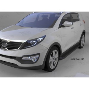 Can Otomotiv HYIX.54.1238 пороги алюминиевые (Sapphire Black) Hyundai ix35 (2009-2015)