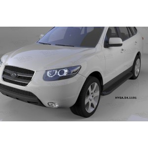 Can Otomotiv HYSA.54.1191 пороги алюминиевые (Sapphire Black) Hyundai Santa Fe (2006-2010-2012) кроме Тагаз