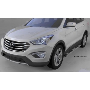 Can Otomotiv HYSA.78.1192 пороги алюминиевые (Emerald silver ) Hyundai Santa Fe (2012-/2013-/2015-)
