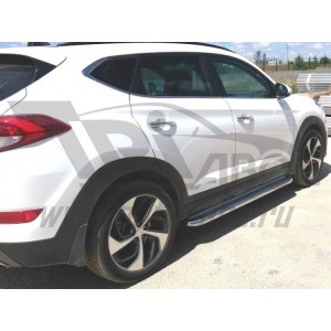 Can Otomotiv HYTU.45.1233 пороги нержавеющая труба с листом C2 d60mm Hyundai Tucson (2015-)