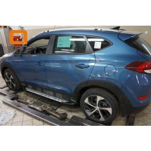Can Otomotiv HYTU.51.1330 пороги алюминиевые (Sapphire Silver) Hyundai Tucson (2015-)