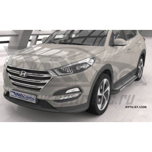 Can Otomotiv HYTU.57.1330 пороги алюминиевые (Topaz) KIA Sportage (2016-)