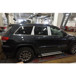 Can Otomotiv JECH.48.1325 пороги алюминиевые (Brillant) Jeep Grand Cherokee (2011-) (серебр) (кроме SRT)