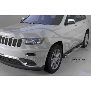 Can Otomotiv JECH.78.1320 пороги алюминиевые (Emerald silver ) Jeep Grand Cherokee (2011-) (кроме SRT)