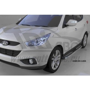 Can Otomotiv KISP.59.1455 пороги алюминиевые (Zirkon) Hyundai ix35 (2009-2015)