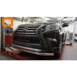 Can Otomotiv LE46.33.4601 защита переднего бампера Lexus GX460 (2014-) (двойная) d 76/60
